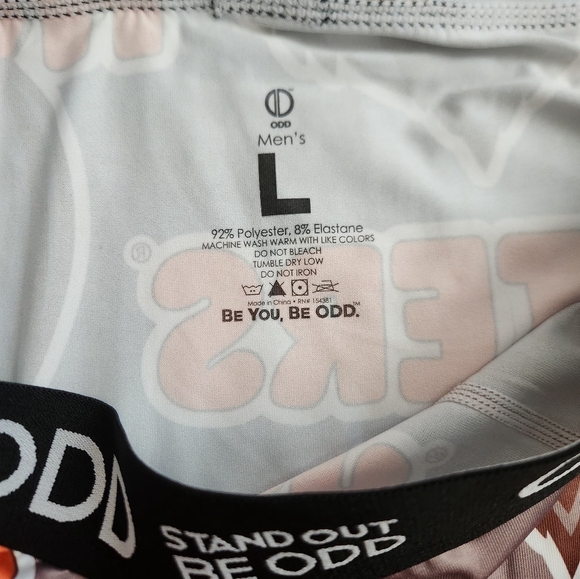 NWT MENS STAND OUT BE ODD HOOTERS BOXER BRIEF SIZE L (36/38) - Picture 4 of 4